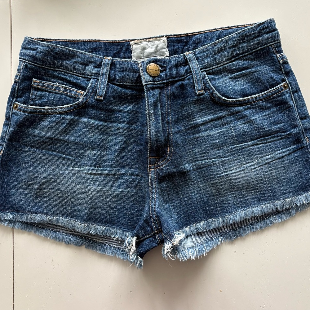 Current/Elliott Dark Blue Jean Shorts